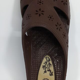 Comfort Step Rubber Brown Casual Slippers – Everyday Ease for Your Feet