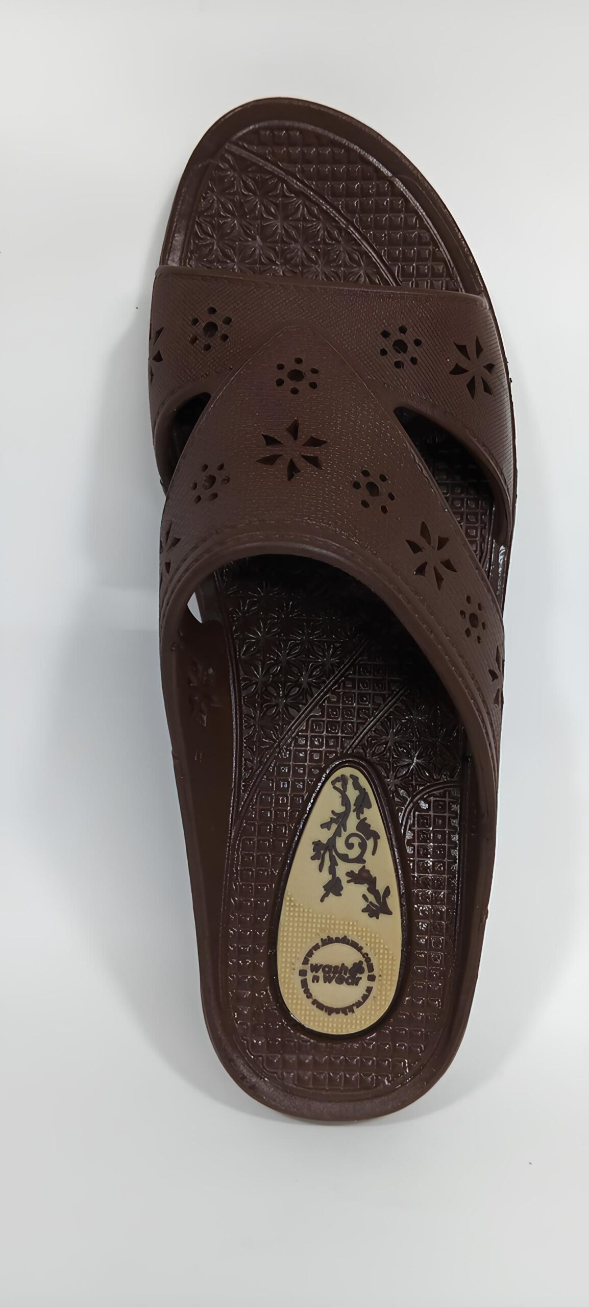 Comfort Step Rubber Brown Casual Slippers – Everyday Ease for Your Feet