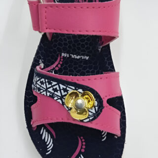 Girls’ Stylish Pink Floral Sandals