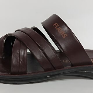 Men's Brown Slip-On Comfort Sandals